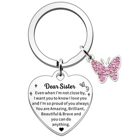 FMCC Sister Gifts Sister Birthday Gifts Christmas Sister Keyring Gifts for Sister Sister Gifts from Sister Brother