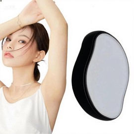 【2025 業界新傑作】 ナノガラス脱毛器 マジックグラス ガラスリムーバー 物理脱毛 擦るだけ除毛パッド 小型 軽量 家庭用 男女兼用 メンズ レディース すね毛 ムダ毛処理 除毛機 角質除去 毛髪成長抑制 コンパクト 出張旅行用 エコ お手入れ簡単 (ブラック)