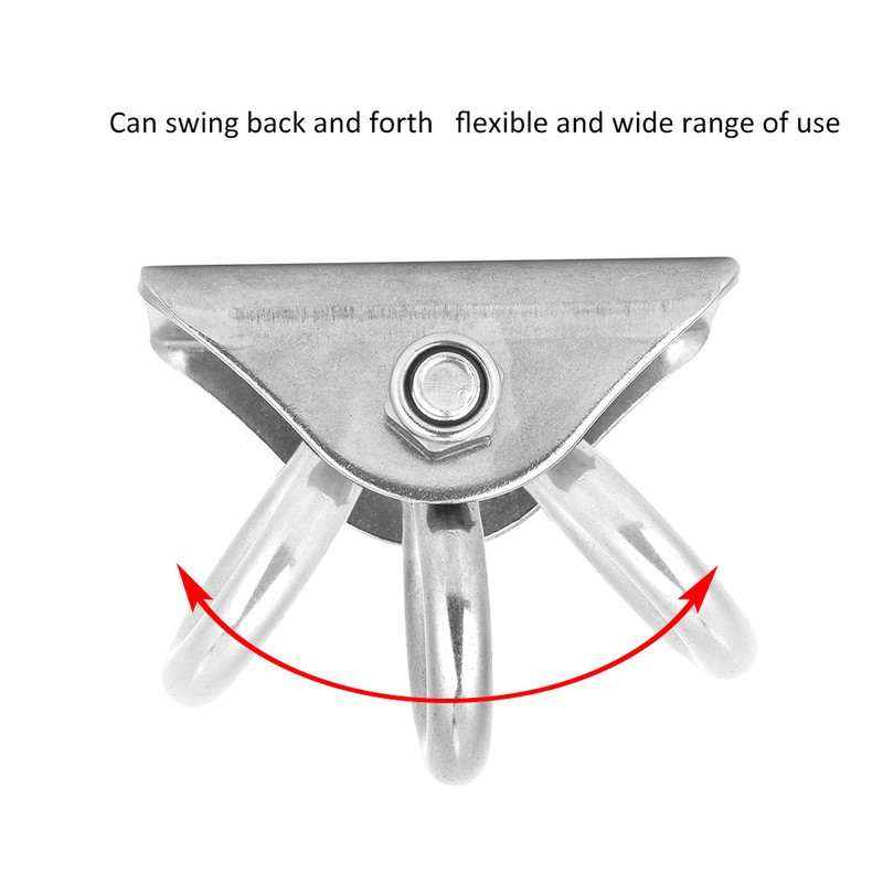 Stainless Steel D Type Suspension Swing Hanger Hook Fixed Plate