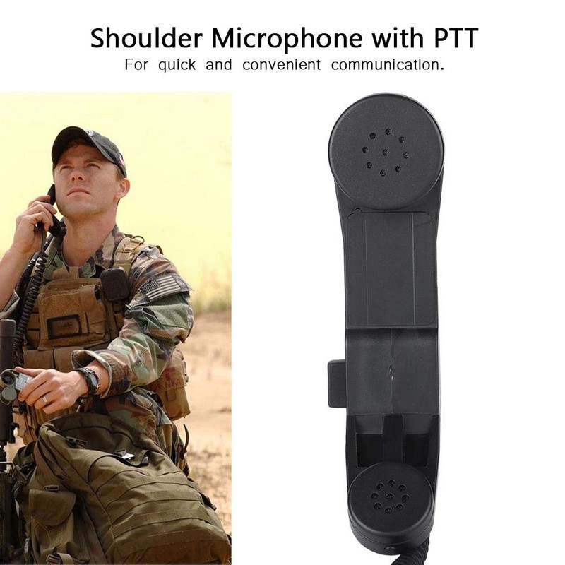 Topiky Military 3.5 mm Plug Handheld Speaker Microphone HiFi Sound