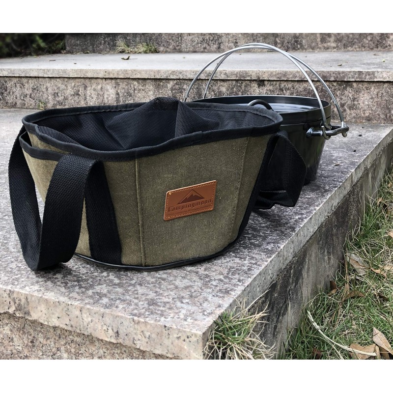 Camping Moon DO-28BK Dutch Oven Case, Canvas, 10 Inch Dutch