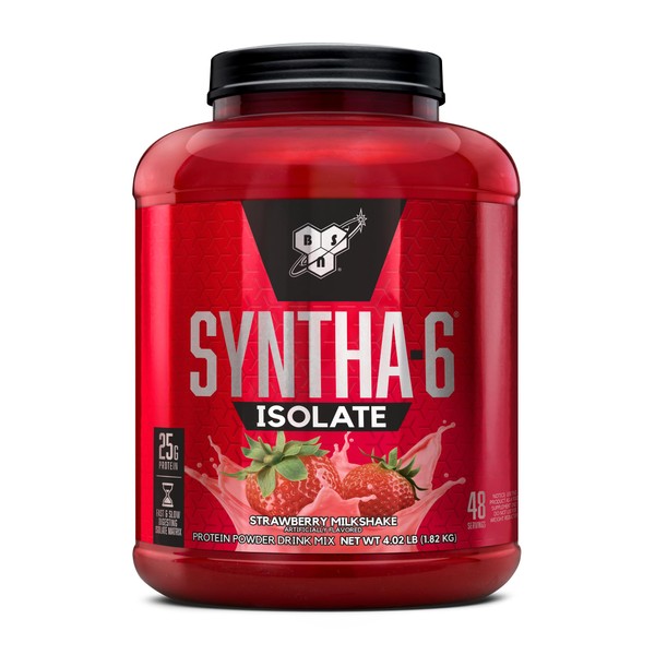 BSN BSN SYNTHA-6 Isolate Protein Powder, Strawberry Protein Powder with