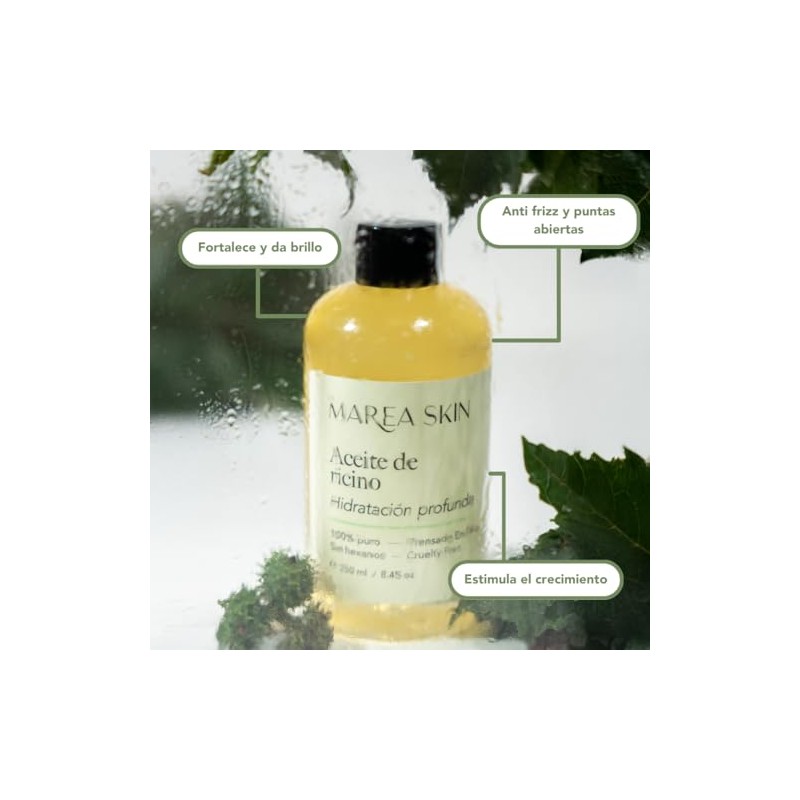 Aceite de Ricino 100 Puro Castor Oil Cold Pressed, 250
