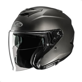 HJC i31 Solid Open Face Motorcycle Helmet, DOT Approved (Semi Flat Titanium, X-Small)