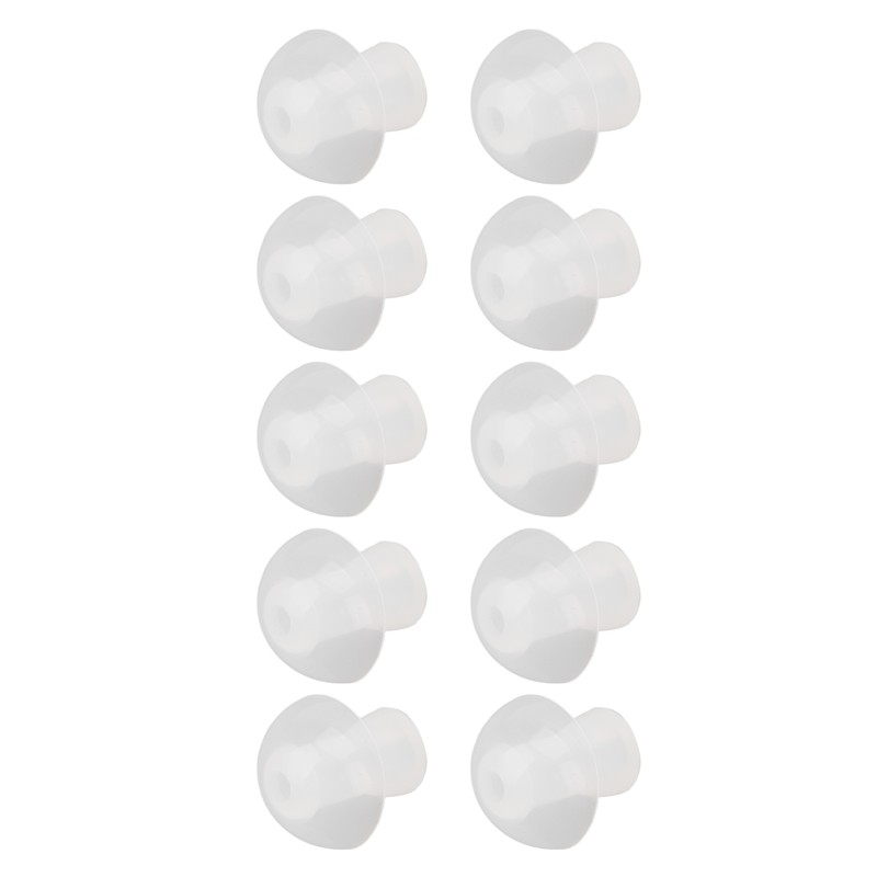 30pcs Hearing Amplifiers Eartips Soft Silicone White Accessories Replacement Earbud