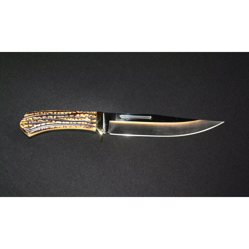 Sharps Cutlery Copper Guard Bowie Fixed Blade Knife 11.75" W/