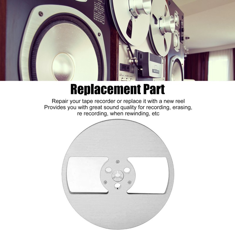 1/4 7 Inch Empty Reel Aluminum Alloy 2 Hole Opening