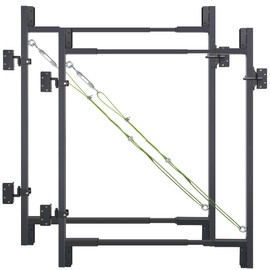 2Pcs Fence Gate Kit DIY Gate Building Kit, 36"-72" Heavy Duty Wood Fence Gate Kit with 4-5 Feet Height, Fits Both 1"x4" and 2"x4" Wood