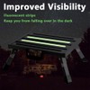 GarfatolRv Aluminum RV Steps, 4-Level Adjustable Folding Step Stool with