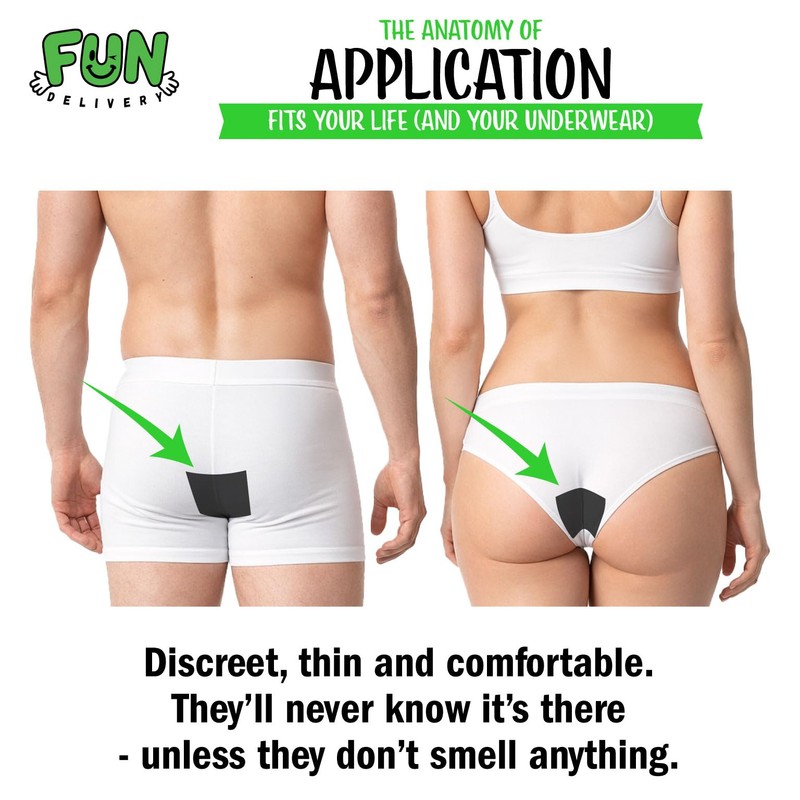 Subtle Butt Reusable Gas Neutralizers: 5 Activated Carbon Fart Pads