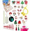 Christmas Advent Calendar 2024 -with 10mm Straw Toppers,Shoe Charms,DIY glow