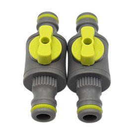 in-Line quick release shut off valve kit compatible with Hozelock Pack of 2 – Fits all Hozelock female connectors – Garden Hose Pipe Shut Off Valve – Heavy Duty and Durable Kit. Set by MYPURECORE