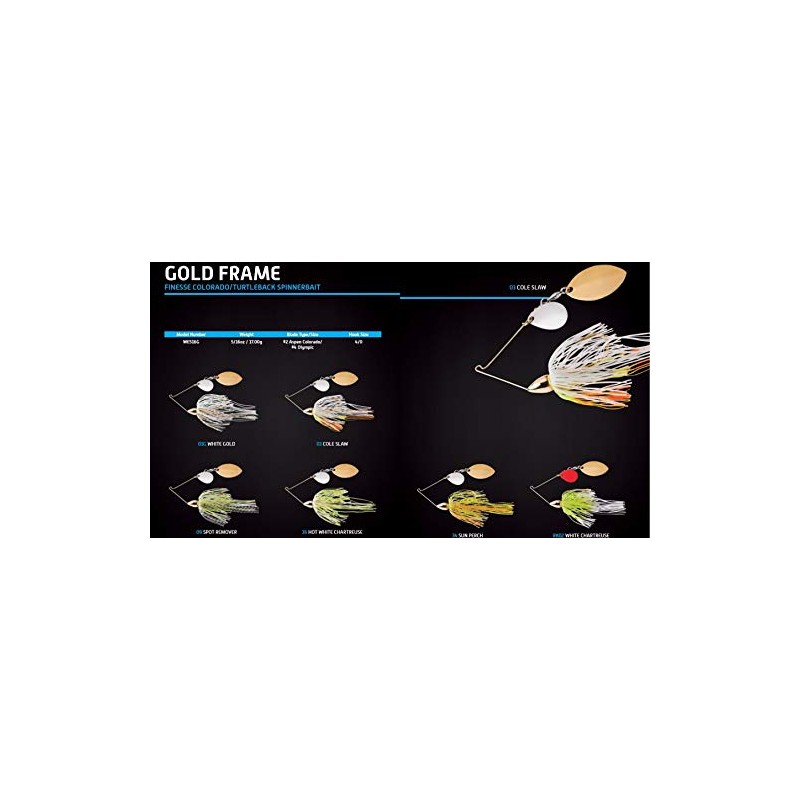 War Eagle Custom Lures WE516G03 5/16 Gold Finesse Cole Slaw