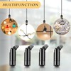 Tondiamo 4 Pcs Black Sloped Ceiling Light Adapter 180 Degree