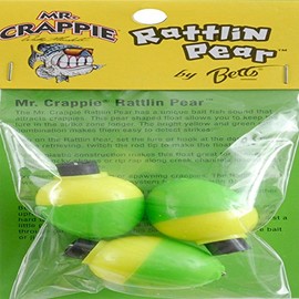 Betts Mr Crappie Snap-On Float Pear W/Rattle 1in 3pk