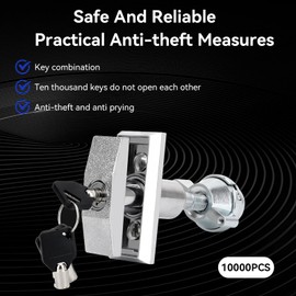 Vending Machine Lock Cylinder, Zinc Alloy Cola Machine Lock & Key Snack Machine Lock Replacement, 3Pcs Keys