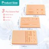 MediTrainer 3-Piece Suture Pad, Suture Practice Pad with Various Wound