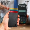 POWR RFID Blocking Card Holder, Stylish Slim Wallet and Contactless