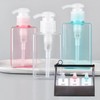 Portable 100ml Empty Pump Bottles (Set of 3) for Travel Shampoo & Cosmetics, Clear Containers Cream