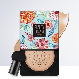 Voluroky Cushion Foundation - Whitening, Glossy, Beautiful, Moisturized & Bright, 6 in 1 Cover Instantly, Breathable Coverage, Moisturizes Tendent Skin Moisturizing, Keeps Skin Smooth & Shiny for Long