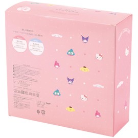 Skater SET1085 2-Piece Gift Set, Hair Dry Towel, Hooded Bath Poncho, Absorbent and Quick Drying, Sanrio Hangyodon