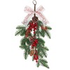 LIUCOGXI Christmas Teardrop Swag Wreath with Pine Cone and Artificial