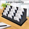 Vevitts 12 Pockets Acrylic Business Card Holder Acrylic Stand Desktop