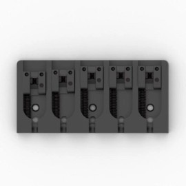Hipshot NEW - Hipshot 5-String A Aluminum Bass Bridge, BLACK, CHOOSE YOUR SPACING! - .787”