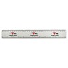 'I Love My Boyfriend' 30cm (12 Inch) White Plastic Ruler