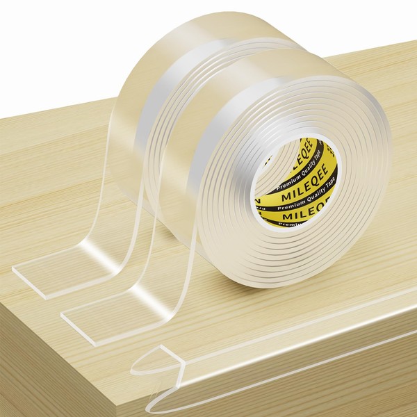 2Pack Clear Edge Protector Strip, 0.8in x 6.56FT(13.12FT Total), Sharp