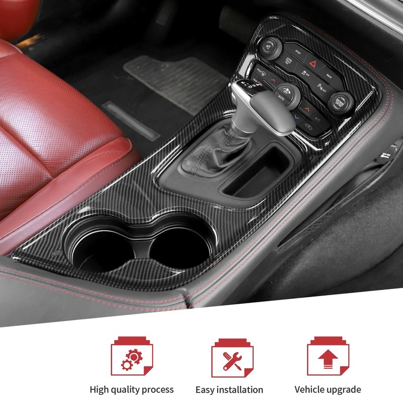 JeCar for Challenger Carbon Fiber Interior Center Console Trim Kit