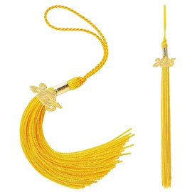 2025 Tassel Graduation Gold 9", Elegant Graduation Tassel with 2025 Year Charm, 2025 Graduation Tassel with Gold Date Drop