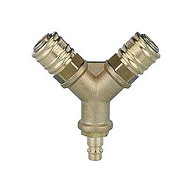 RIEGLER 107262-245.39 Distributor, 2 Quick Release Couplings NW7.2, Nipple NW7.2-7.8 G3/8, Pack of 1
