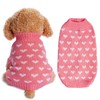 Dxhycc Dog Knitted Sweater Dog Heart Sweater Puppy Sweater Warm