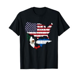 Honduras American Mexican Flag T-Shirt