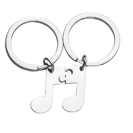 Sdopbinbin Friend Matching Gifts for Couples Boyfriend Girlfriend Music Note Keychains Gift for Musician Husband Wife Christmas Gifts for Bestie Friend Matching Keychains Gift for Besties Music Lover
