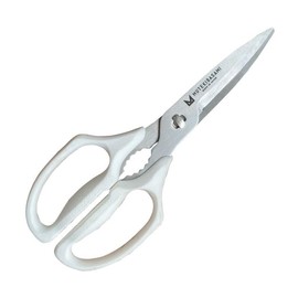 Mutekubasami Gray, Left and Right Use [Made in Japan], Seki City, Gifu Prefecture, Jagged Blade [Dishwasher Safe], Kitchen Scissors