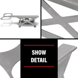 3.5" Tall Tunnel Mount Stand Fit for B/M Hurst TCI Ratchet Mega Shifter, with Cup Holder