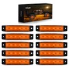 Nilight TL-14 10PCS 3.8” 6 Amber Indicator Rear Side Truck
