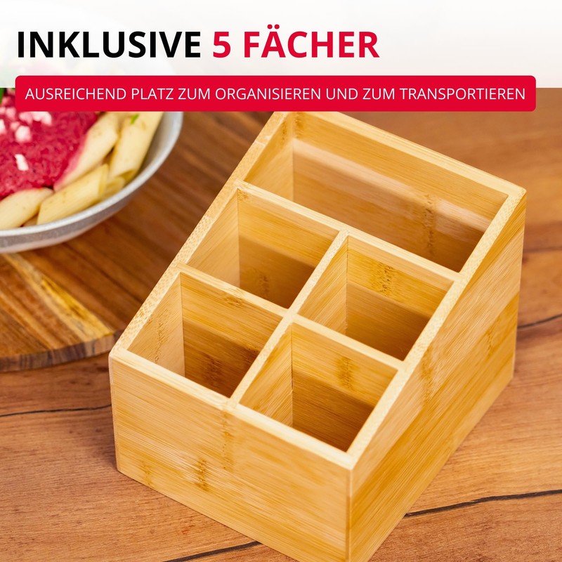 Westmark 4 Compartment Kitchen Organiser with Carry Handle