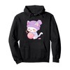 Cute Cat Kitten with a Yarn Kawaii Character Pullover Hoodie
