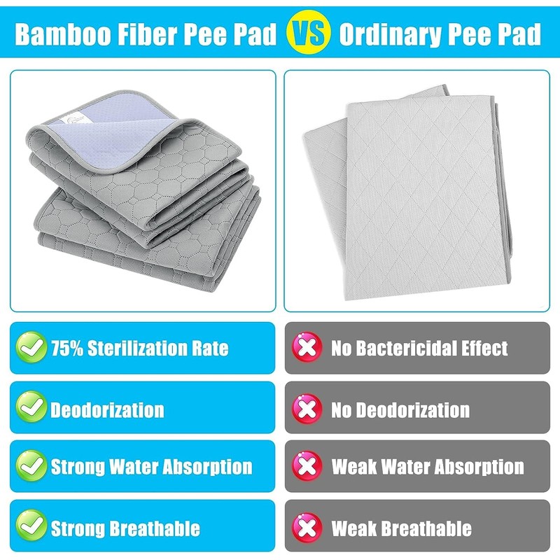 PAWCHIE Washable Pee Pads for Dogs - 2 Pcs 14"