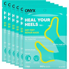 Onyx Professional Heel Your Heel Foot Mask 6 Pair, 1 / 오닉스 프로페셔널 힐 유어 힐 풋 마스크 6페어, 1