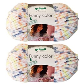 Gründl Funny Uni Soft Yarn SB Pack Baby Yarn Including Instructions for A Funny Bunny 06 Fresh Colour 2 x 100 g