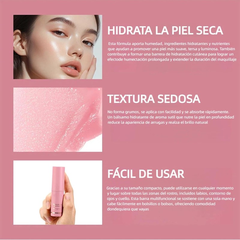 Barra de Bálsamo Antiarrugas Rostro, Cuello, Ojos, 2 Unidades