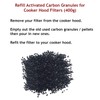 SPARES2GO Charcoal Carbon Filter Refill Activated Granules for Leisure Cooker