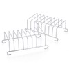 HEMOTON 2pcs Toast Stand Bread Holder Stainless Steel Serving Toast
