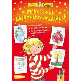 Mein Conni Weihnachts-Malblock: Für Kindergartenkinder ab 3 Jahren mit großflächigen Ausmalbildern, Spielen und Bastelvorlagen für die Adventszeit und Weihnachten