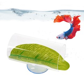 Swirge Betta Fish Acrylic Tube Tunnel, Clear Fish Toys Hole for Betta Fish Hide Cave Tank Accessories Observation Decoration (Clear)