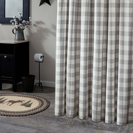 Park Designs Buffalo Check Shower Curtain Dove